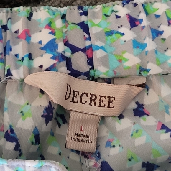 Lightweight Joggers Multicolor Pastel Diamond Print 3D Urban Pants Y2K Sz L - Picture 13 of 13